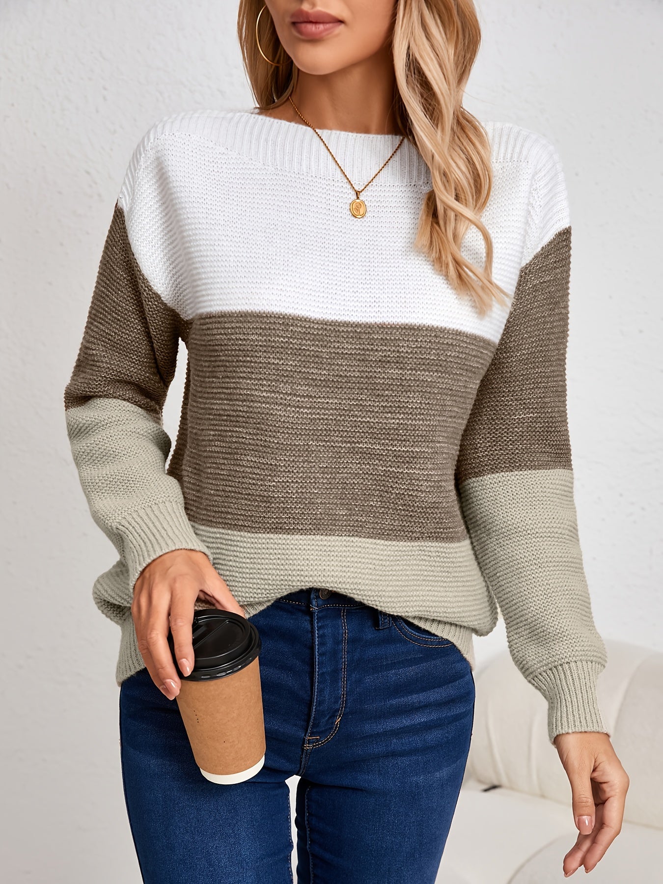 MILA | COLORBLOCK KNIT SWEATER