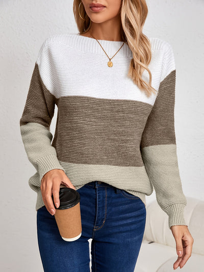 MILA | COLORBLOCK KNIT SWEATER