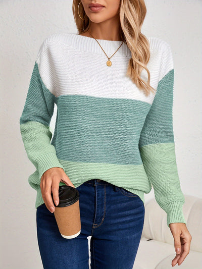 MILA | COLORBLOCK KNIT SWEATER