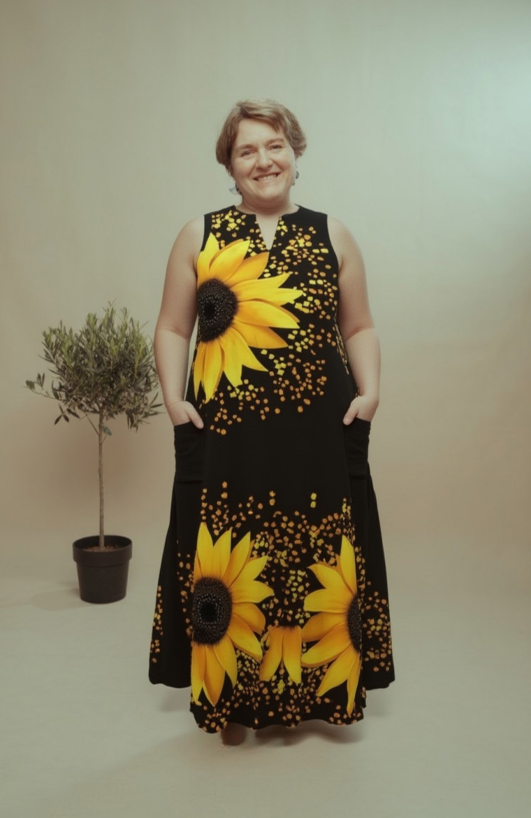 LIVIA | SUNFLOWER MAXI DRESS