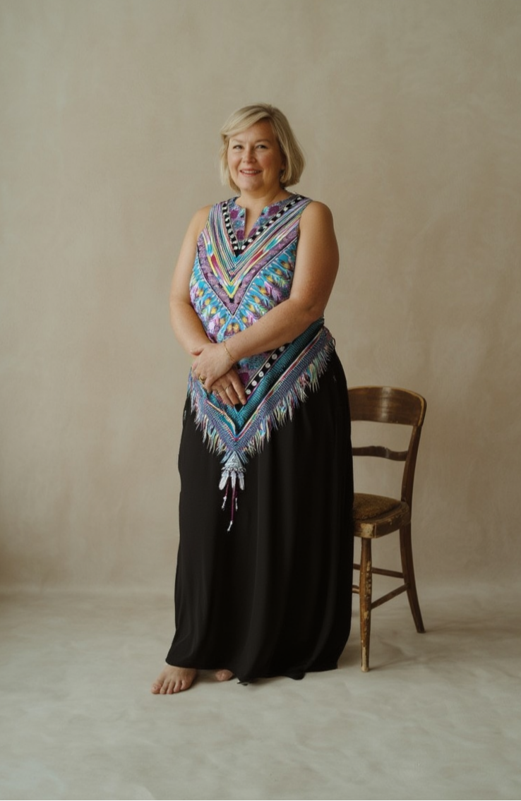 MIRELLE | TRIBAL CHEVRON MAXI DRESS