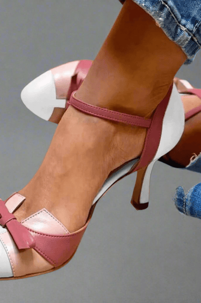 DALINA | COLORBLOCK BOW HEELS