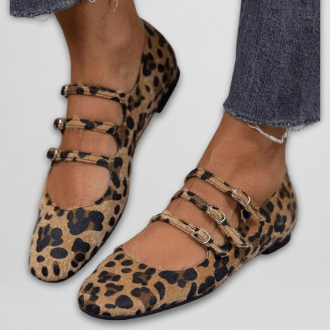 VIVICA | LEOPARD STRAP LOAFERS
