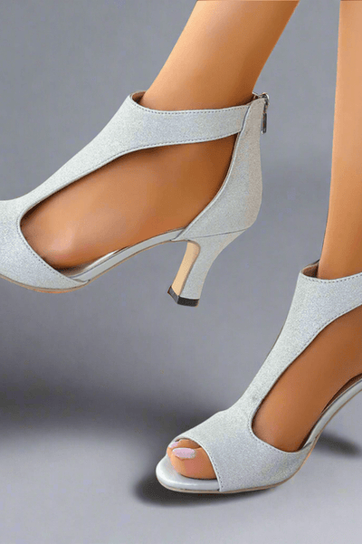 MIREYA | NUDE CUTOUT HEELS