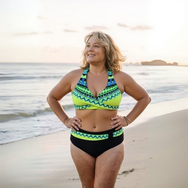 TAMSYN | NEON TRIBAL BIKINI SET