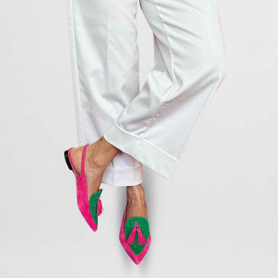 FAYE | TWO-TONE TASSEL LOAFERS