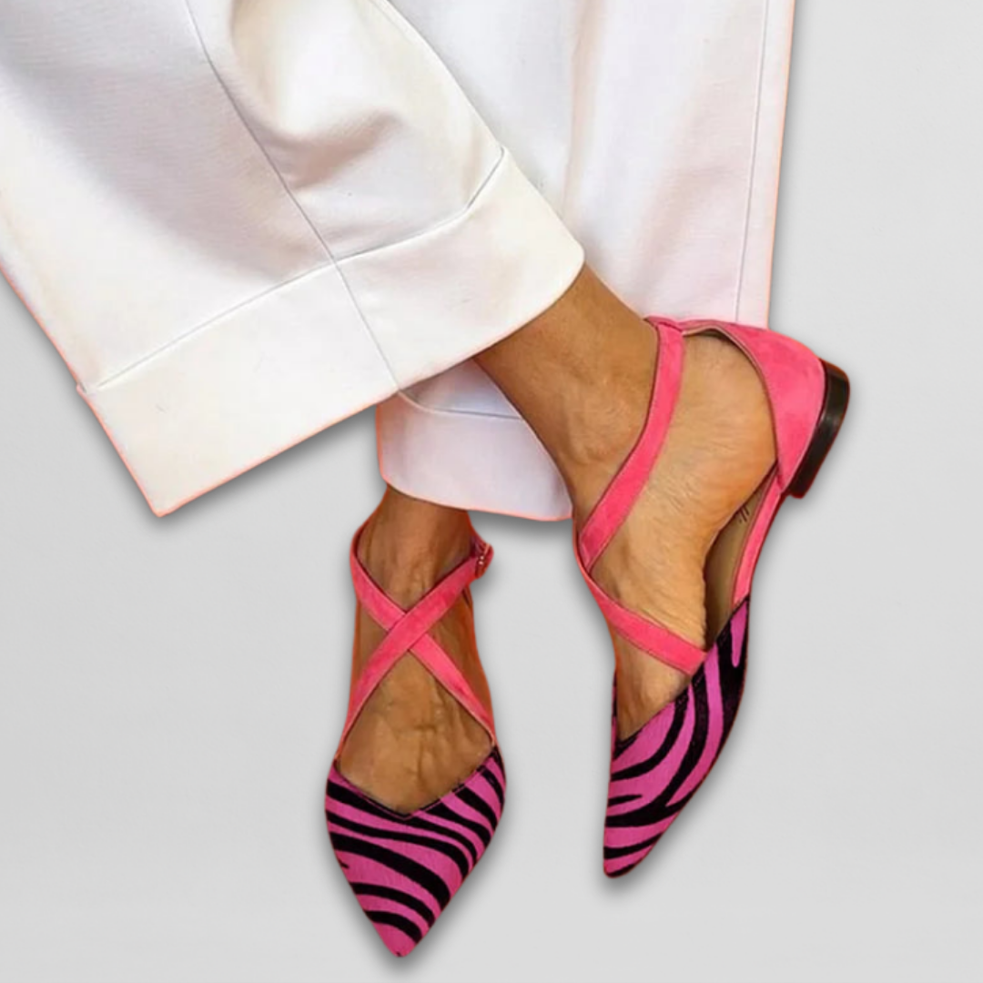 TALIA | ZEBRA STRAP LOAFERS