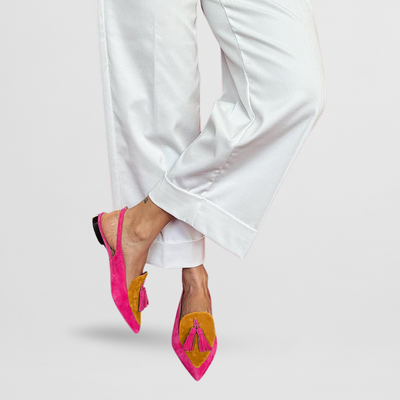 FAYE | TWO-TONE TASSEL LOAFERS