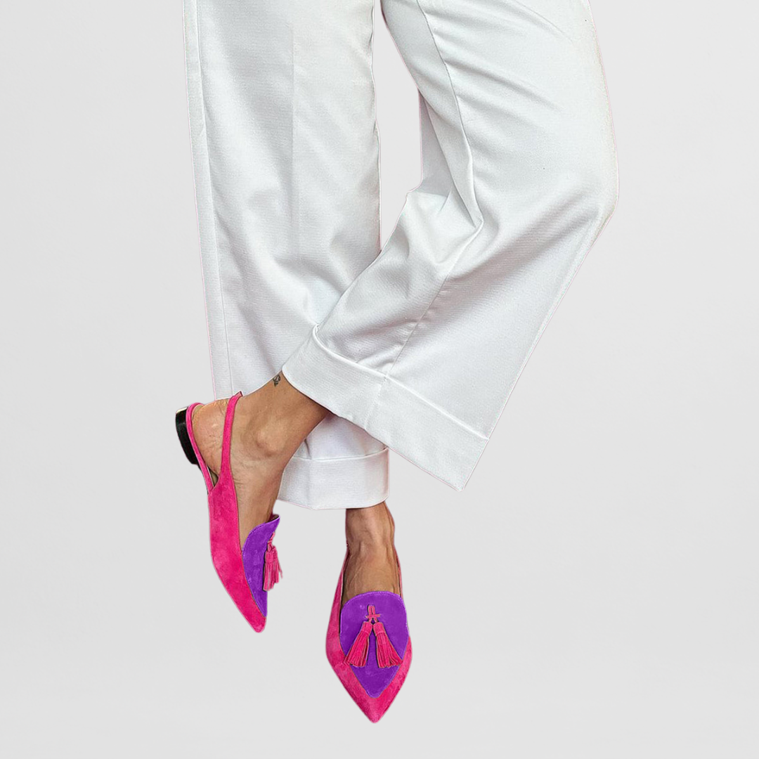 FAYE | TWO-TONE TASSEL LOAFERS