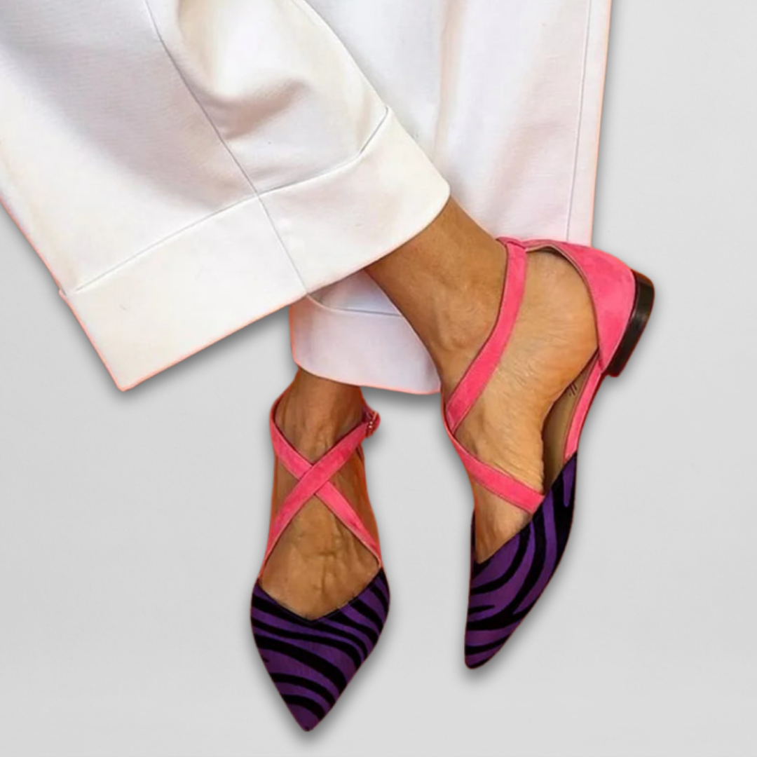 TALIA | ZEBRA STRAP LOAFERS
