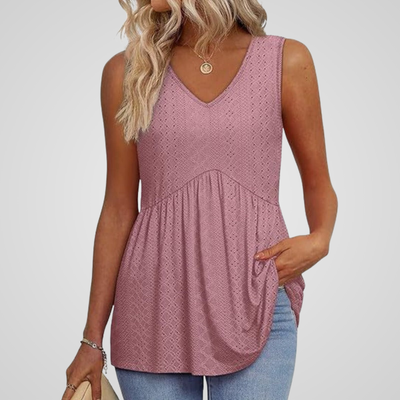LYANNA | FLOWY V-NECK TANK