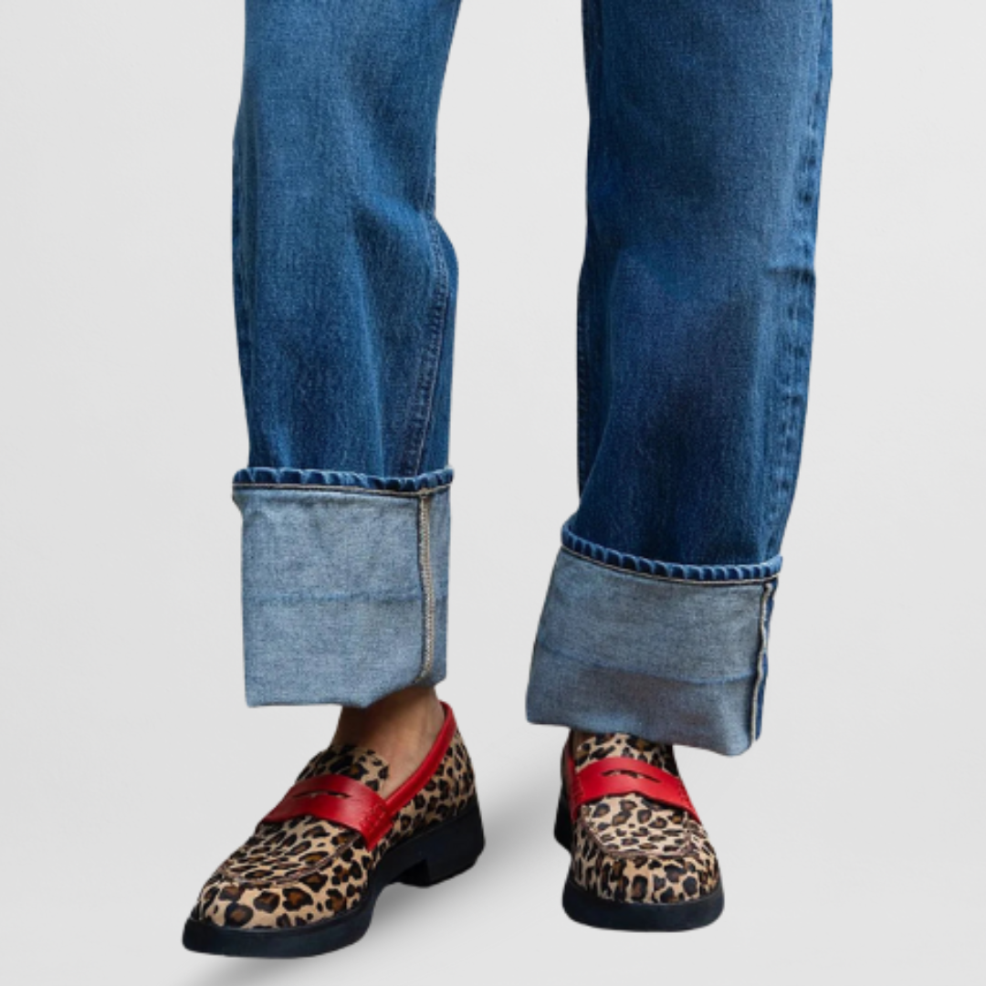 MAGDELAINE | LEOPARD PENNY LOAFERS