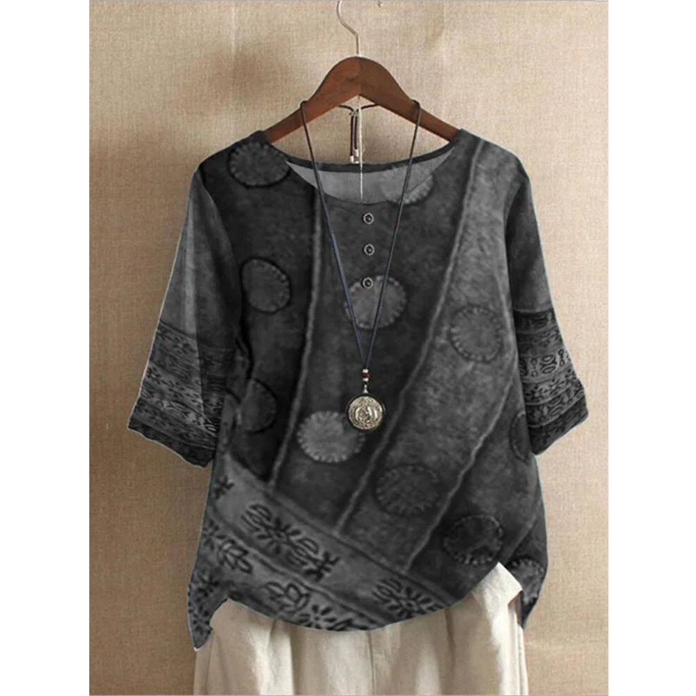 MIRABEL | BOHO COLORBLOCK BLOUSE