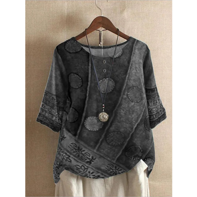 MIRABEL | BOHO COLORBLOCK BLOUSE