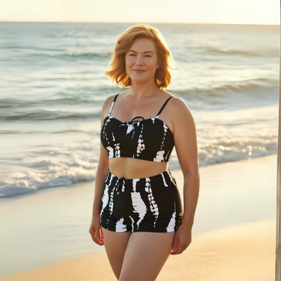 NOVALEE | TIE-FRONT SHORTS SET