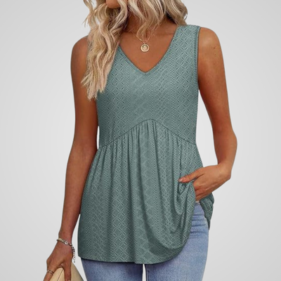 LYANNA | FLOWY V-NECK TANK