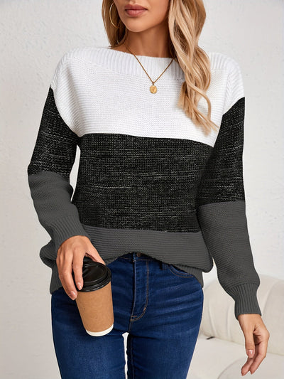 MILA | COLORBLOCK KNIT SWEATER