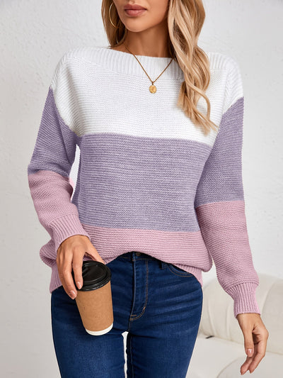 MILA | COLORBLOCK KNIT SWEATER