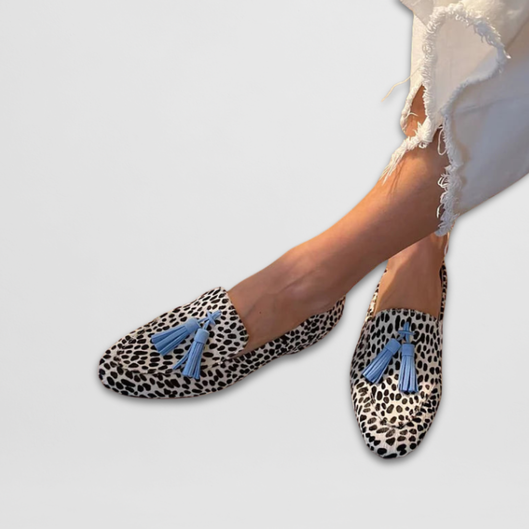 COLETTE | SPECKLED TASSEL LOAFERS