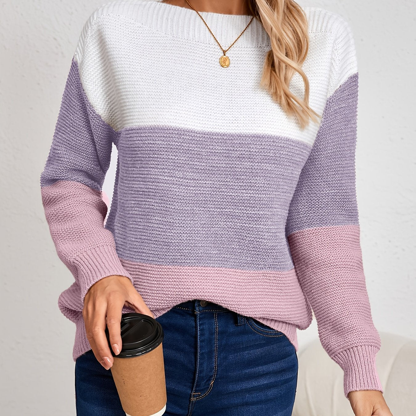 MILA | COLORBLOCK KNIT SWEATER