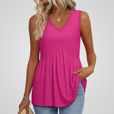 LYANNA | FLOWY V-NECK TANK