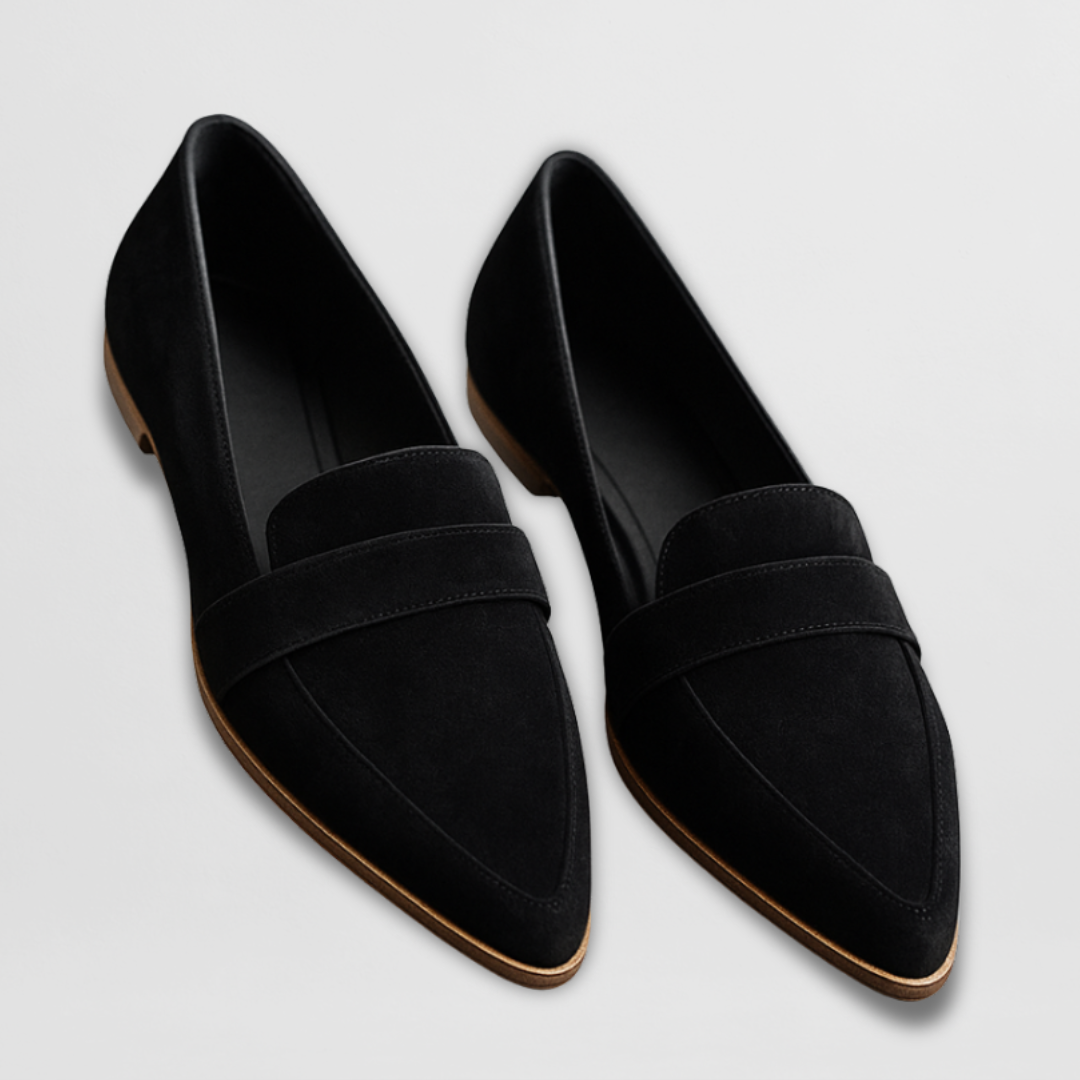 JANELLE | TAN POINTED LOAFERS