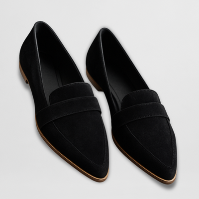 JANELLE | TAN POINTED LOAFERS
