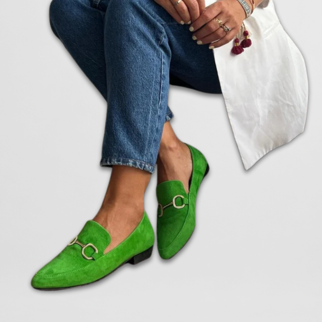 NADIA | GREEN BIT LOAFERS