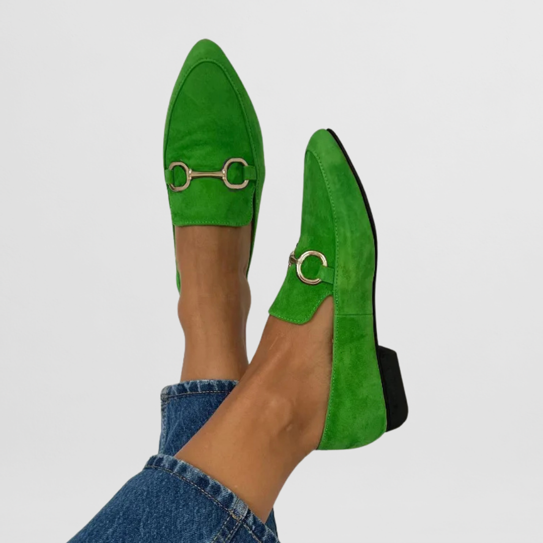 NADIA | GREEN BIT LOAFERS