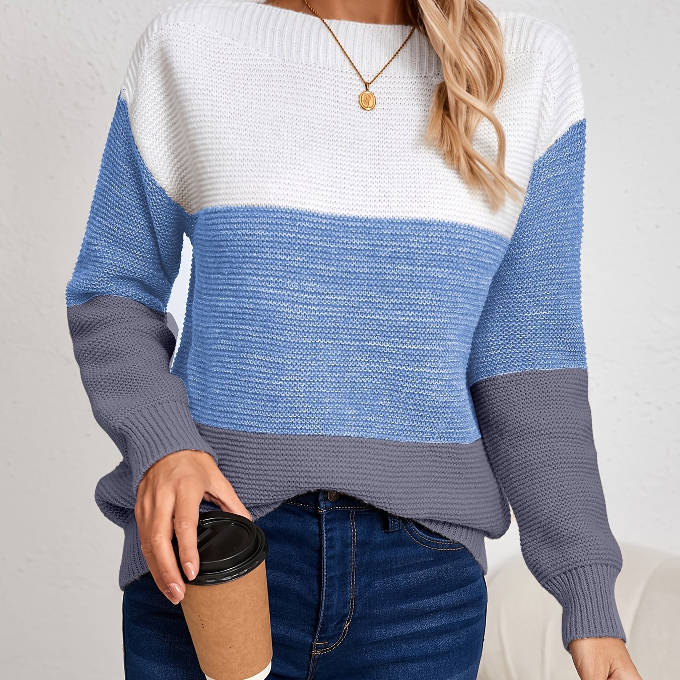 MILA | COLORBLOCK KNIT SWEATER