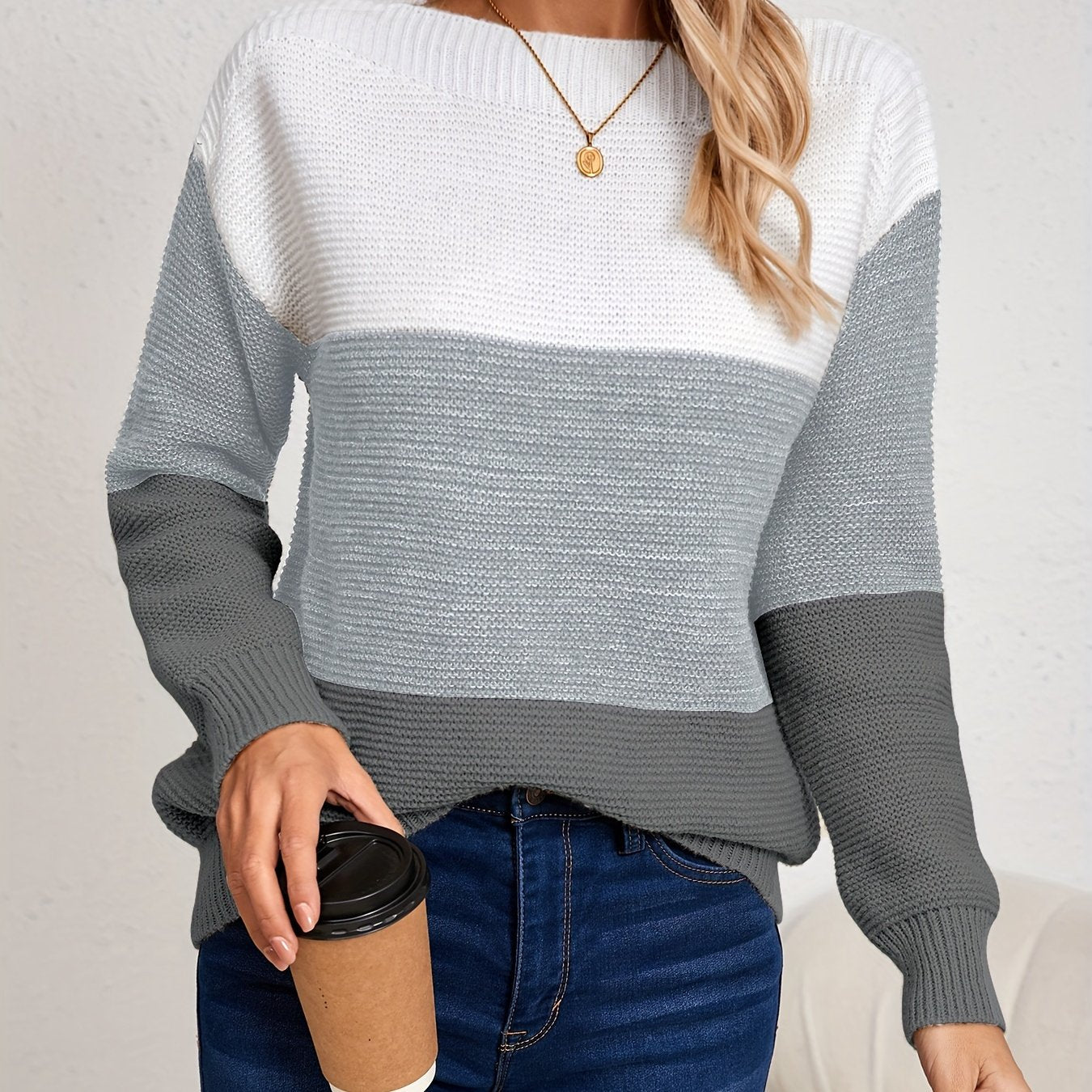 MILA | COLORBLOCK KNIT SWEATER
