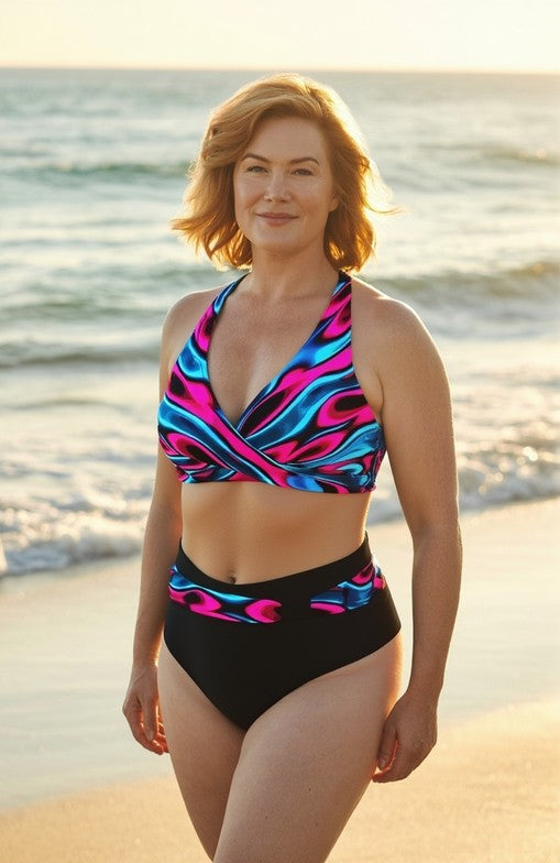 ZARIAH | ELECTRIC FLAME BIKINI SET