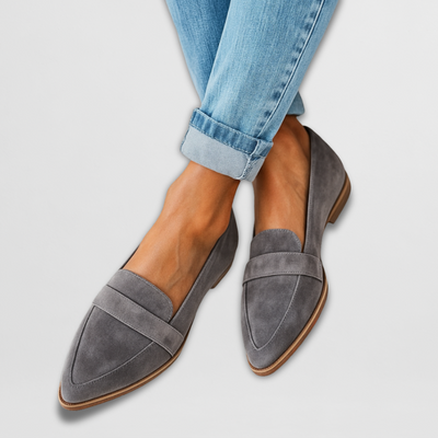 JANELLE | TAN POINTED LOAFERS