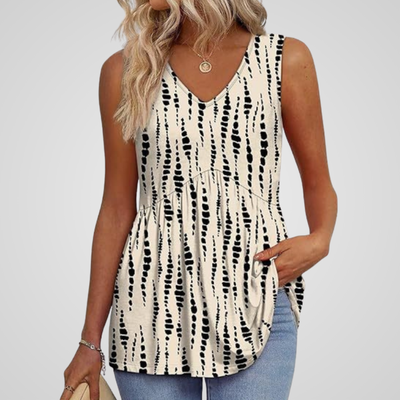 LYANNA | FLOWY V-NECK TANK