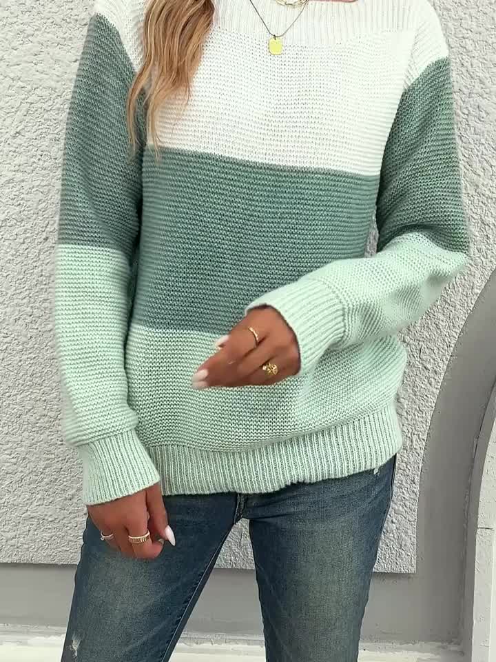 MILA | COLORBLOCK KNIT SWEATER