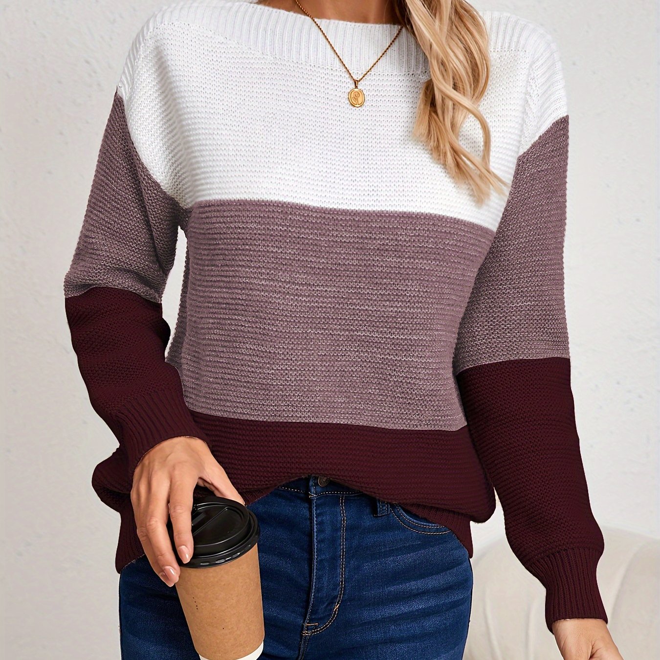 MILA | COLORBLOCK KNIT SWEATER