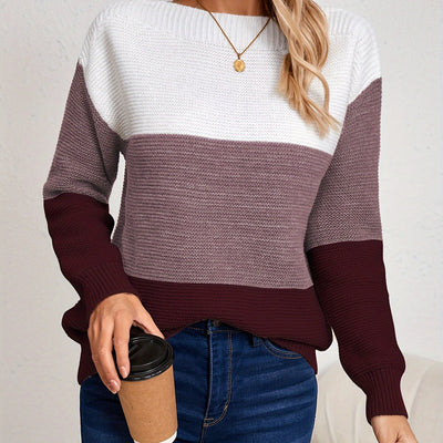 MILA | COLORBLOCK KNIT SWEATER