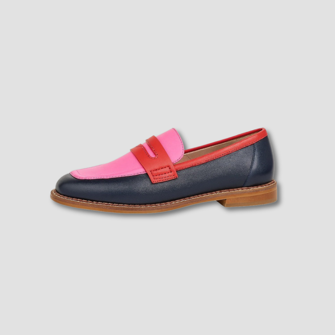 PAULINA | COLORBLOCK PENNY LOAFERS