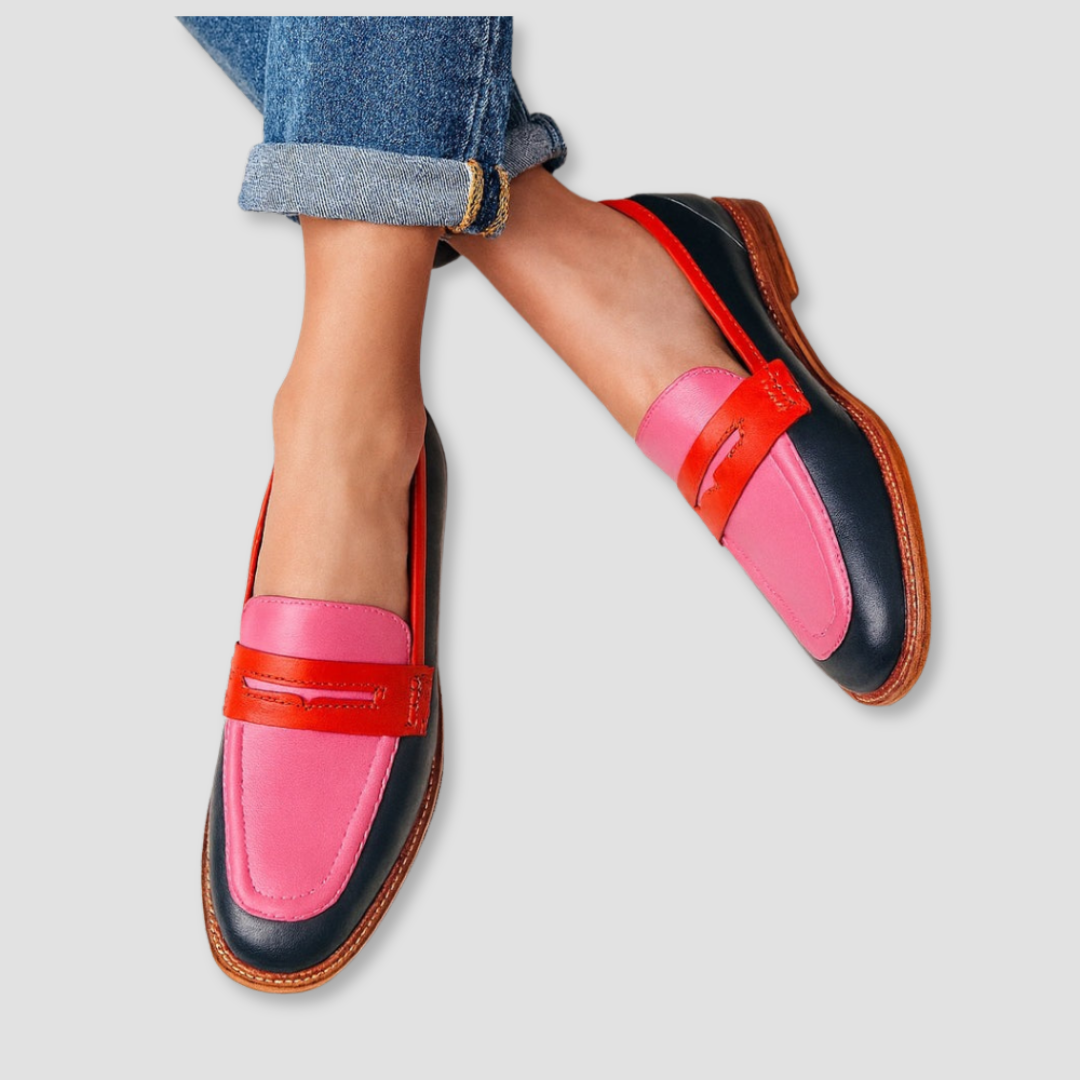 PAULINA | COLORBLOCK PENNY LOAFERS