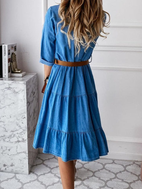 MARISOL | TIERED SHIRT DRESS
