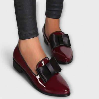 VIENNA | BLACK BOW LOAFERS