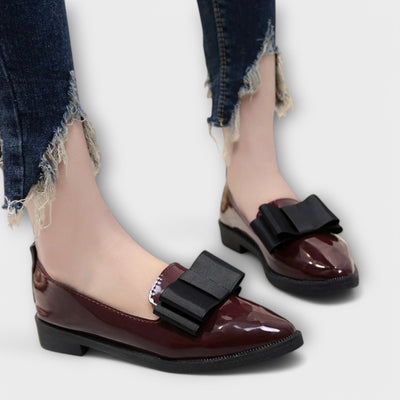 VIENNA | BLACK BOW LOAFERS