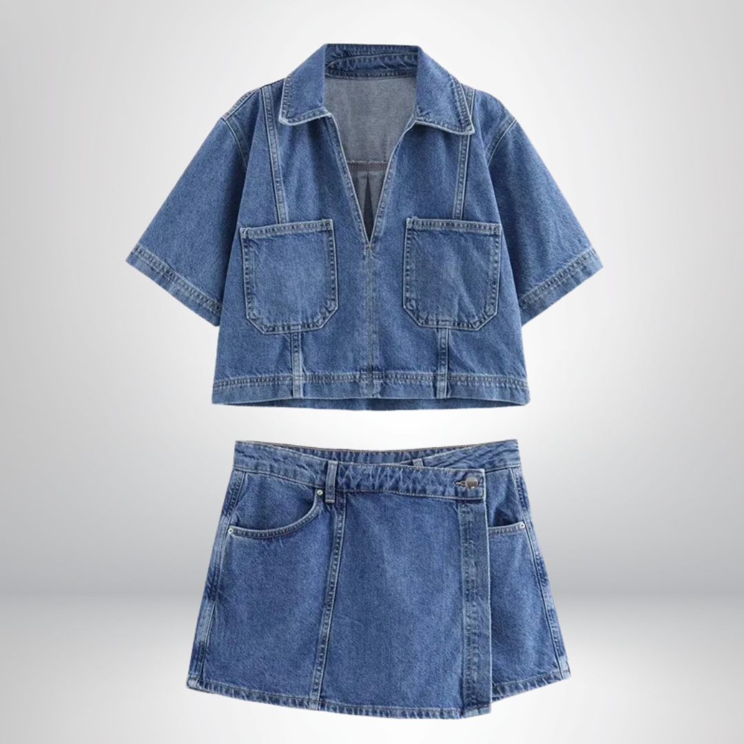 SIENNA | DENIM SKIRT SET