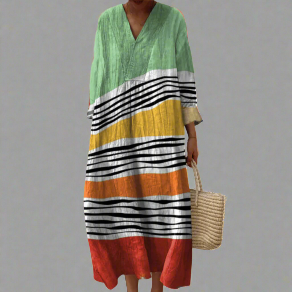 MARINA | COLORBLOCK MAXI DRESS