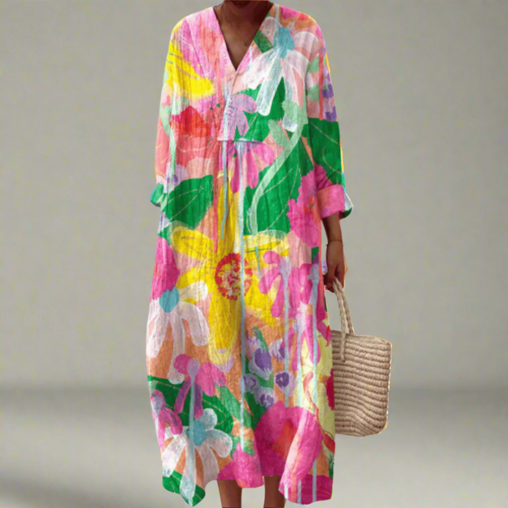TILLY | BRIGHT FLORAL MAXI DRESS