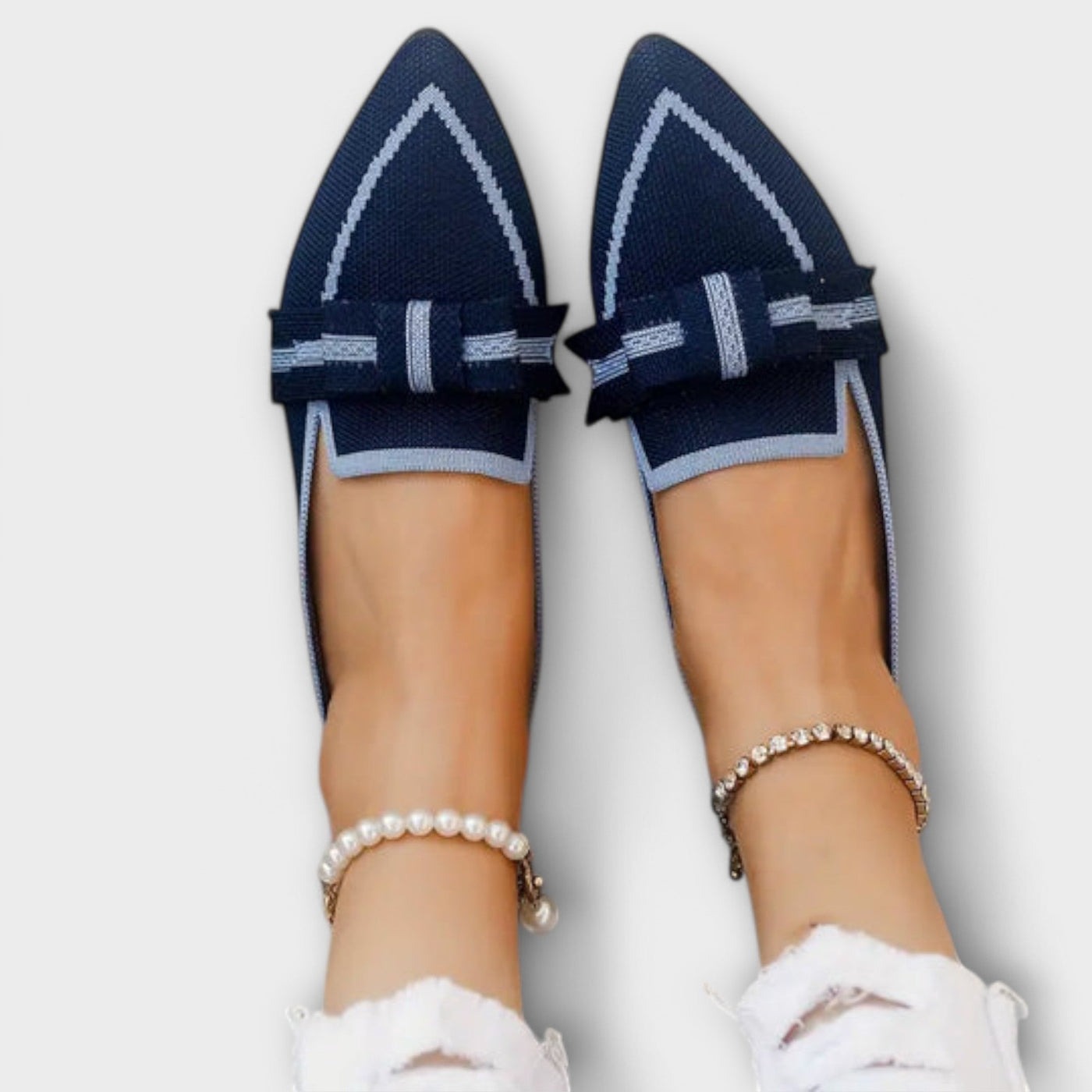 CAMILLE | CONTRAST BOW LOAFERS