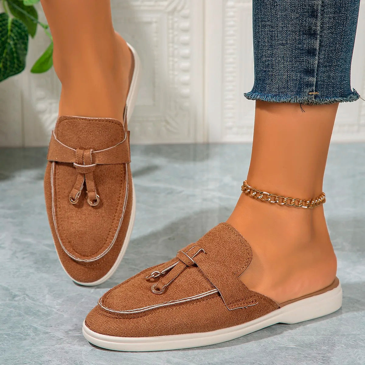 LUCINDA | SLIP-ON LOAFER MULES