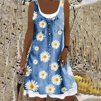 NADIA | BUTTON FRONT DENIM DRESS