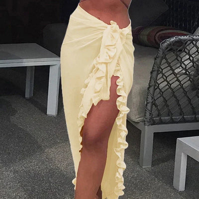 JULIET | RUFFLE WRAP BEACH SKIRT