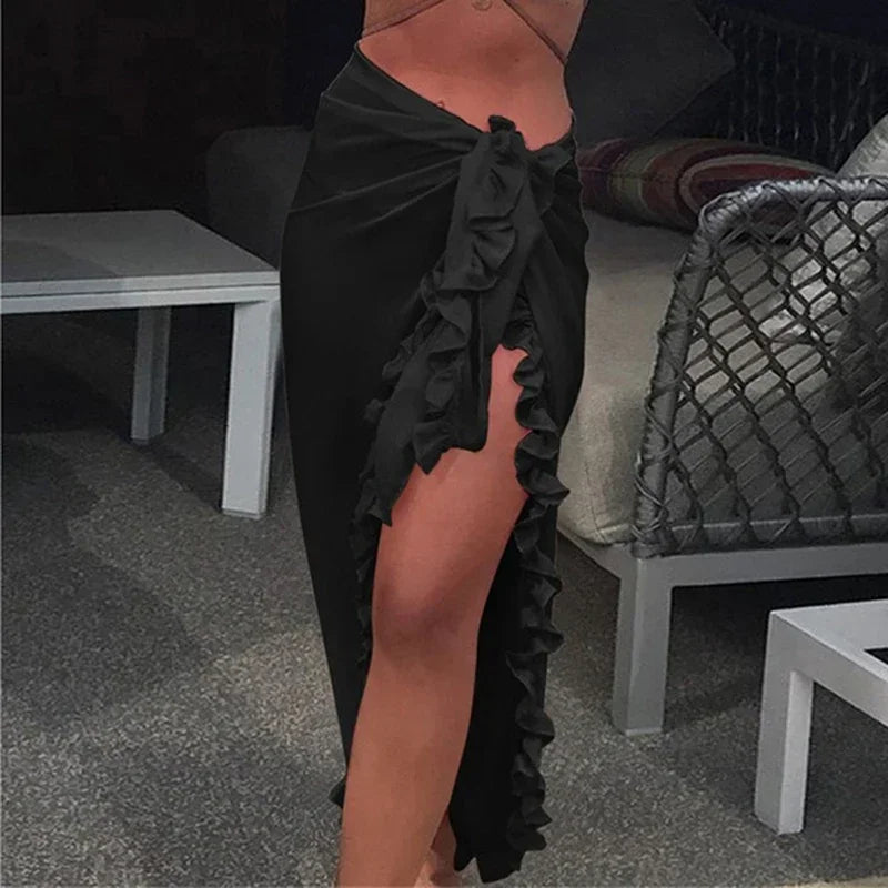 JULIET | RUFFLE WRAP BEACH SKIRT
